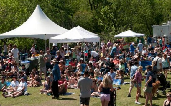 Music and river lovers enjoy a