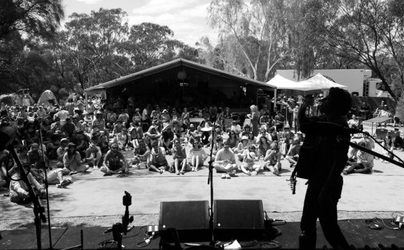 At the wave rock festival