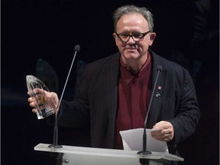 Arthur McGregor was the Unsung Hero award winner at the Canadian Folk Music Awards Nov. 8 at the Citadel Theatre in Edmonton.