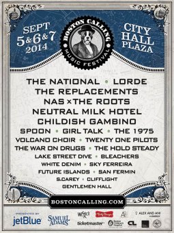 boston calling fall 2014 lineup