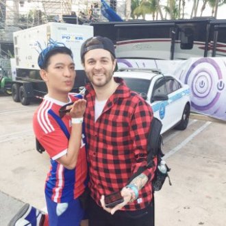 Bryanboy and Curtis Lepore at Ultra Music Festival Miami 2015 Day 3