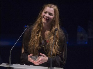 Edmonton's Rebecca Lappa won the Young Performer of the Year at the Canadian Folk Music Awards at the Citadel Theatre.