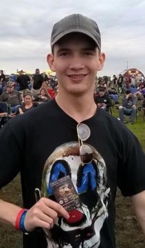 The bodies of missing Oklahoma friends Cody Parrick (pictured) and Ben Baber have been found in a minivan submerged in Lake Eufaula.